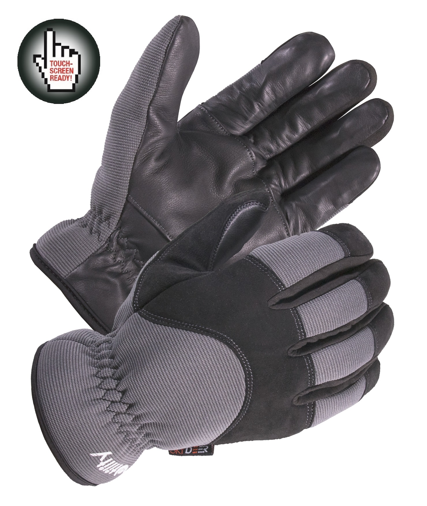 SKYDEER Genuine Leather Hybrid Winter Work Glove, with Wind Proof Fleece  Insulation, Slip-On Style SD2240T – SKYDEERGLOVE