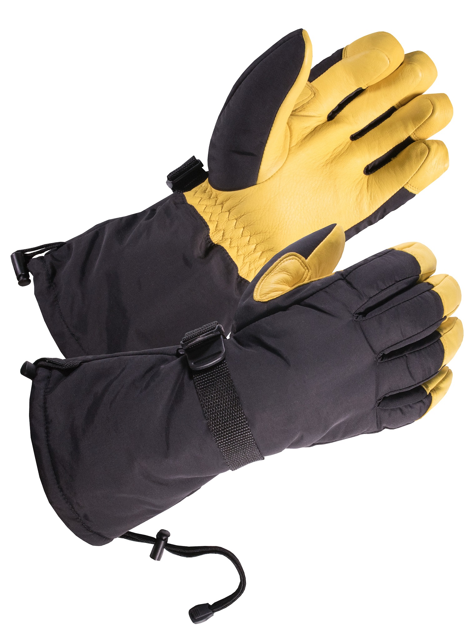 SD8648T SKYDEER Waterproof and Windproof Genuine Deerskin Leather Ski Gloves with 150g 3M Thinsulate Insulation 