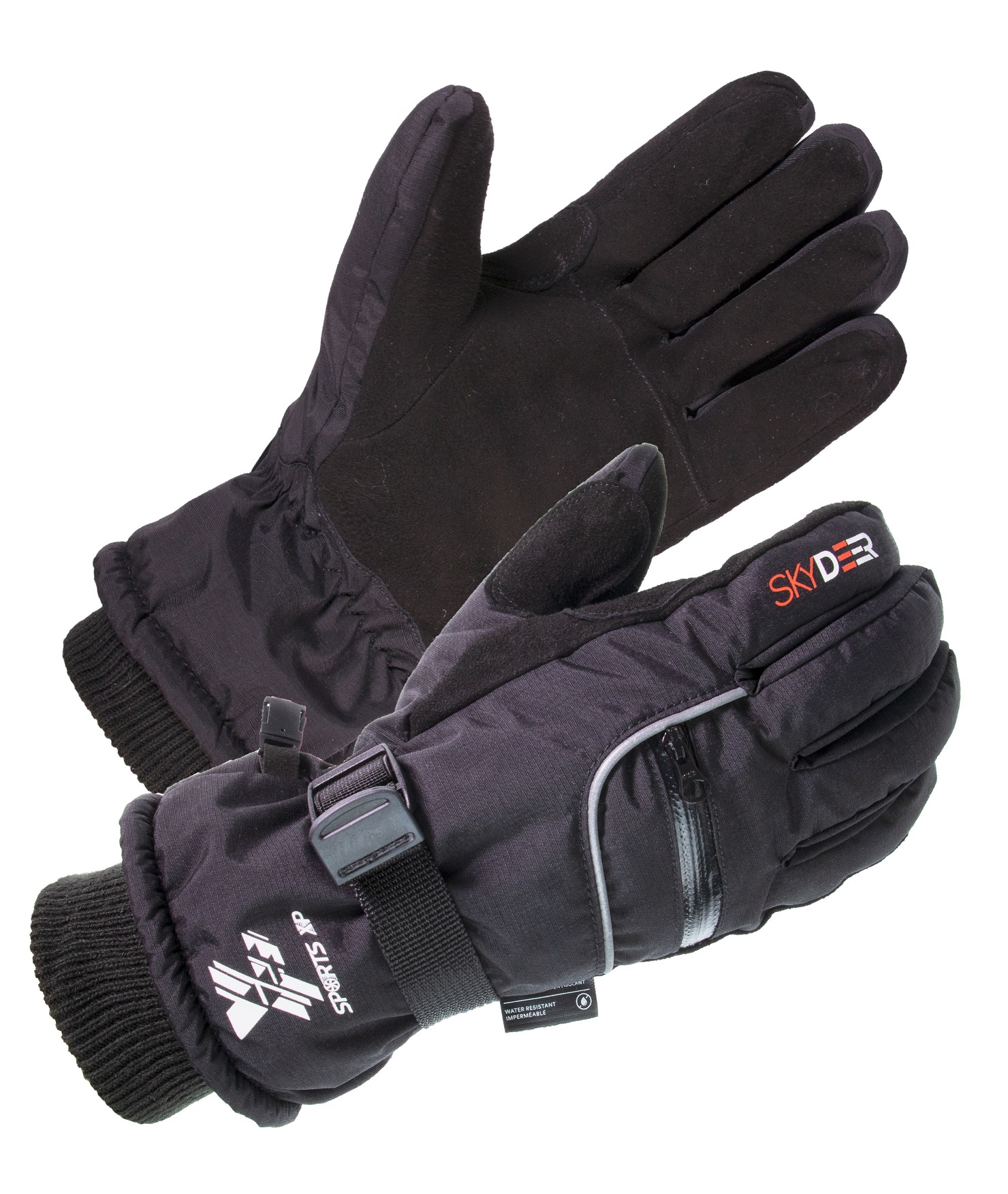 SKYDEER 3M Scotchgard Waterproof Genuine Deerskin Suede Leather Ski Gloves SKYDEER CO. SD8650T